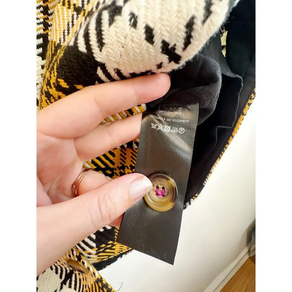 NWT Anthropologie Maeve button front plaid mini skirt size 4P - Picture 7 of 11